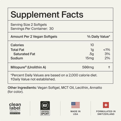 Mitopure Softgels Urolithin A
